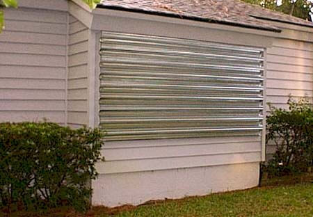 Tampa Metal Hurricane Shutters Panels, Hurricane Protection Products