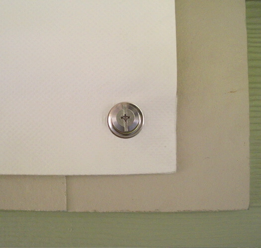Sidewalk Bolt Attaching Fabric Shield