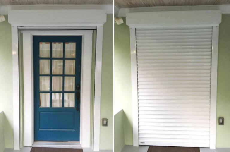 Tampa Front Door Rolling Shutters Storm Shutter Installations